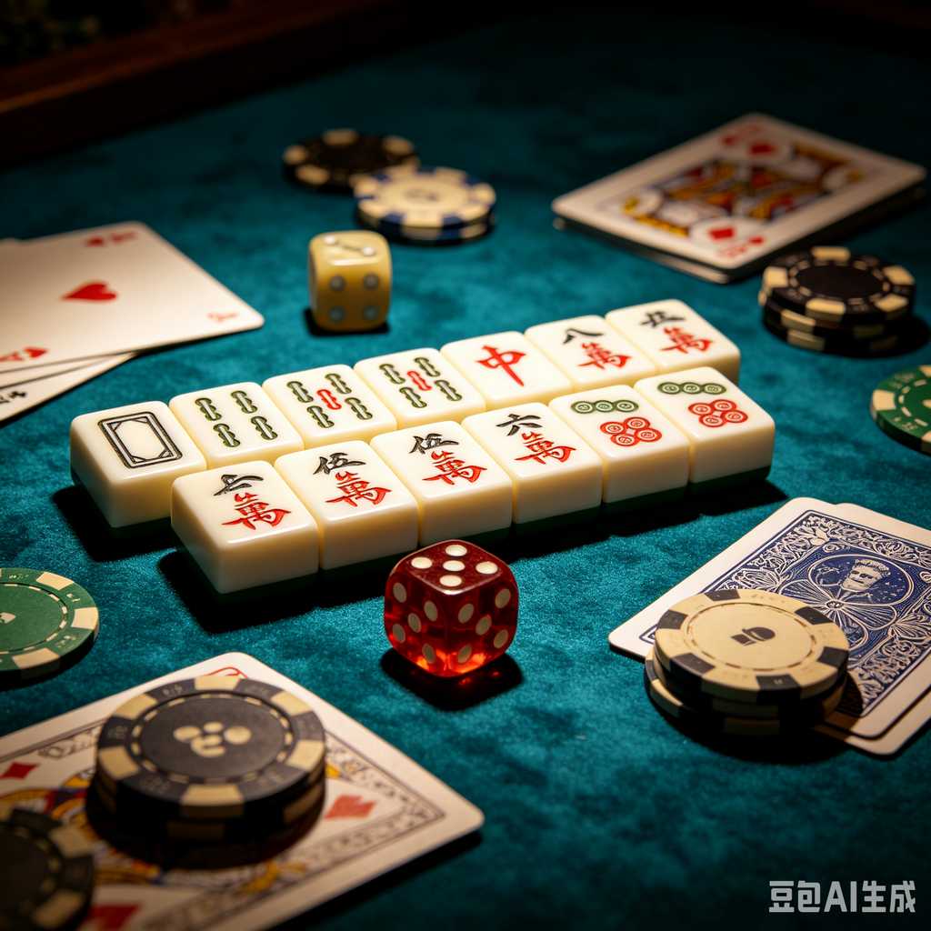vivid color print mahjong set